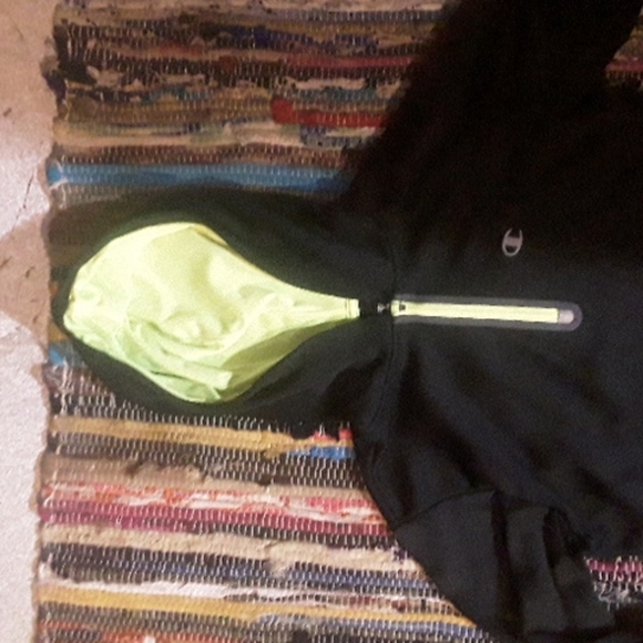 Champion performance hoodie with quarter zipper size M - Picture 2 of 4